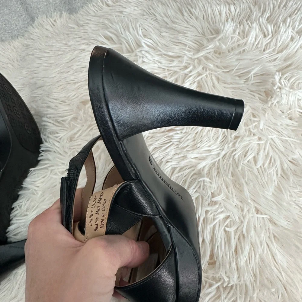 Elegant Black Strappy Heels - Picture 8 of 14